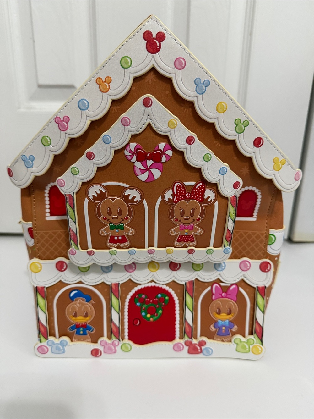 Disney loungefly Mickey & Friends Gingerbread House Mini Backpack NWT new